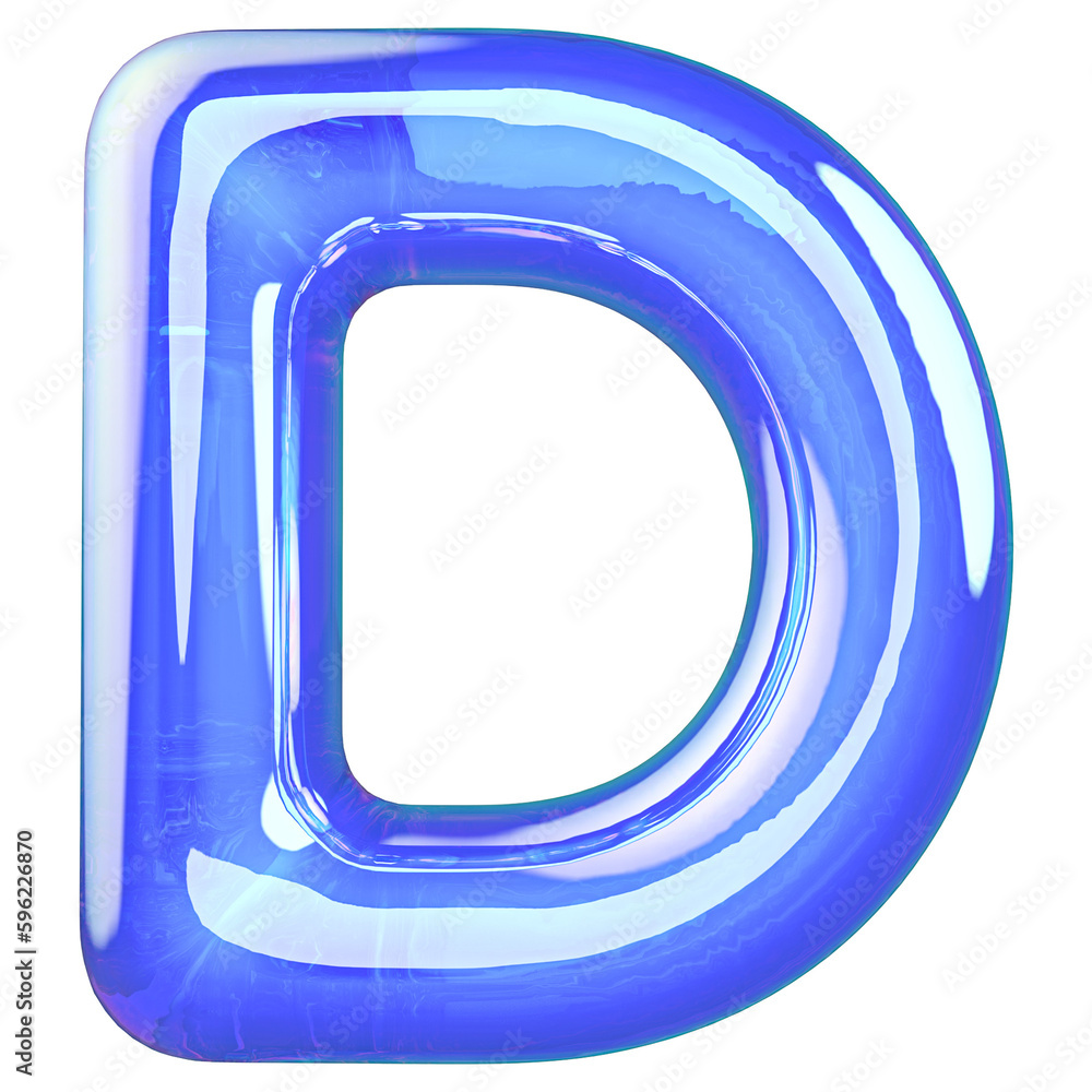 3d font letter D blue alphabet 3d font letter D blue alphabet