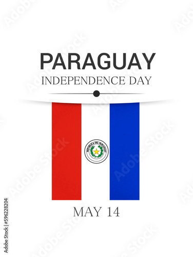Independence day Paraguay. Vector background. National day.