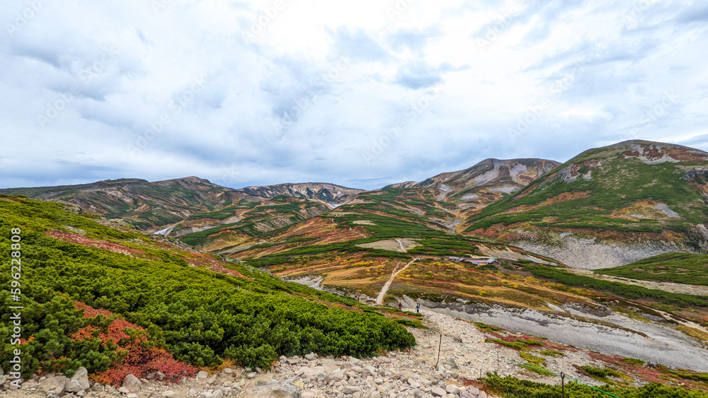 Fototapeta premium 大雪山黒岳の紅葉