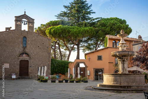 Italy, Lazio, Viterbo, Chiesa di San Silvestro at Piazza del Gesu photo