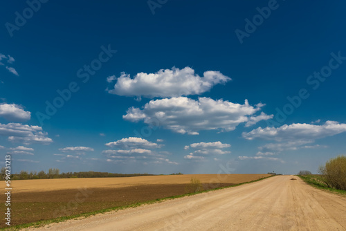 blue sky background with white striped clouds in heaven and infinity may use for sky replacement