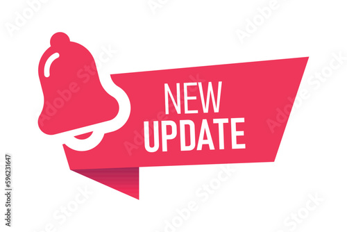 Icon for the store. Notification icon. New update. EPS 10