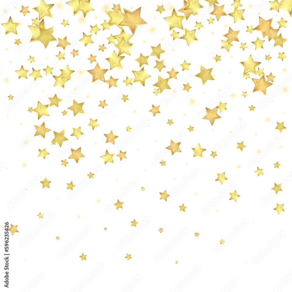 Magic stars vector overlay. Gold stars scattered Magic stars vector overlay. Gold stars scattered