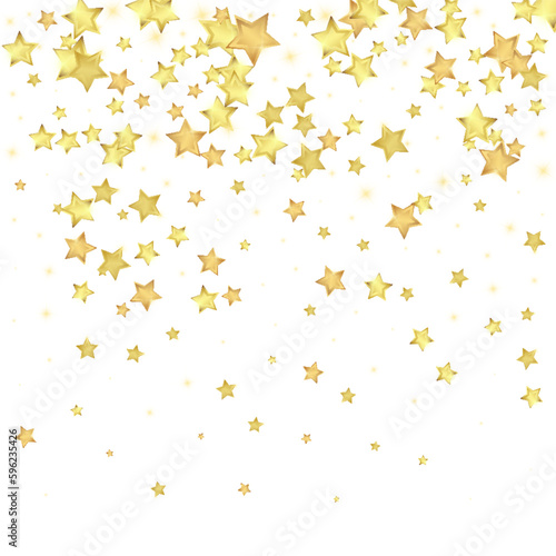 Magic stars vector overlay.  Gold stars scattered