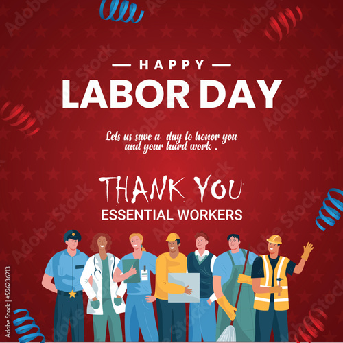 Labor day post/ labor day illustration