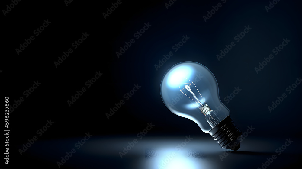ampoule dans un coin, généré par IA ampoule dans un coin, généré par IA