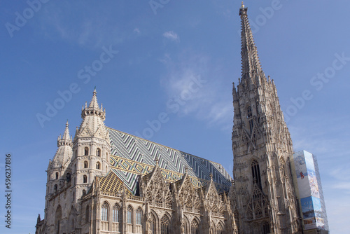 Vienna (Austria). St. Stephen's Cathedral in the historic center of Vienna