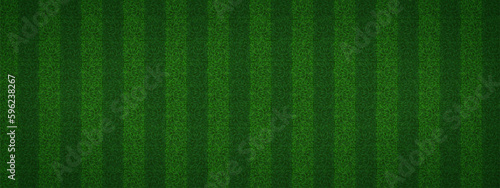 Football green grass stadium texture top view vector background. Soccer sport game field seamless realistic pattern. Synthetic fotball tile striped meadow surface closeup layout illustration.