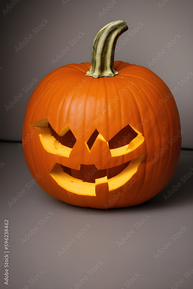 Jack O Lantern halloween pumpkin, generative ai Jack O Lantern halloween pumpkin, generative ai