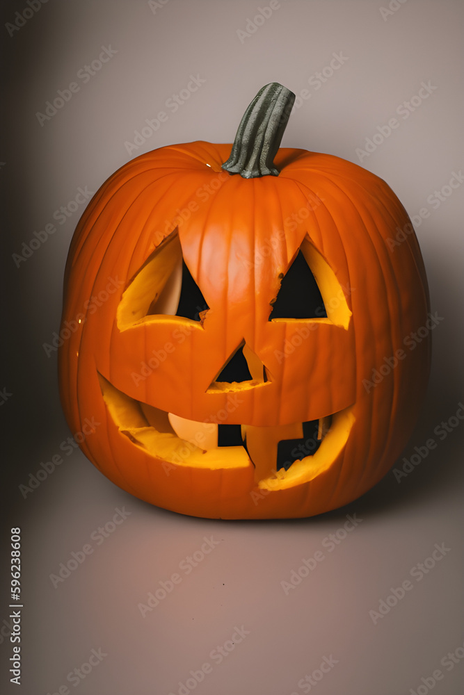 Jack O Lantern halloween pumpkin, generative ai Jack O Lantern halloween pumpkin, generative ai