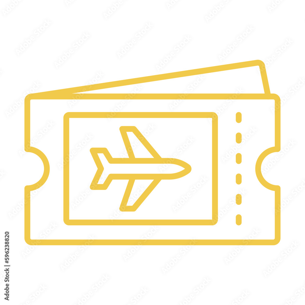 Plane ticket Icon Plane ticket Icon