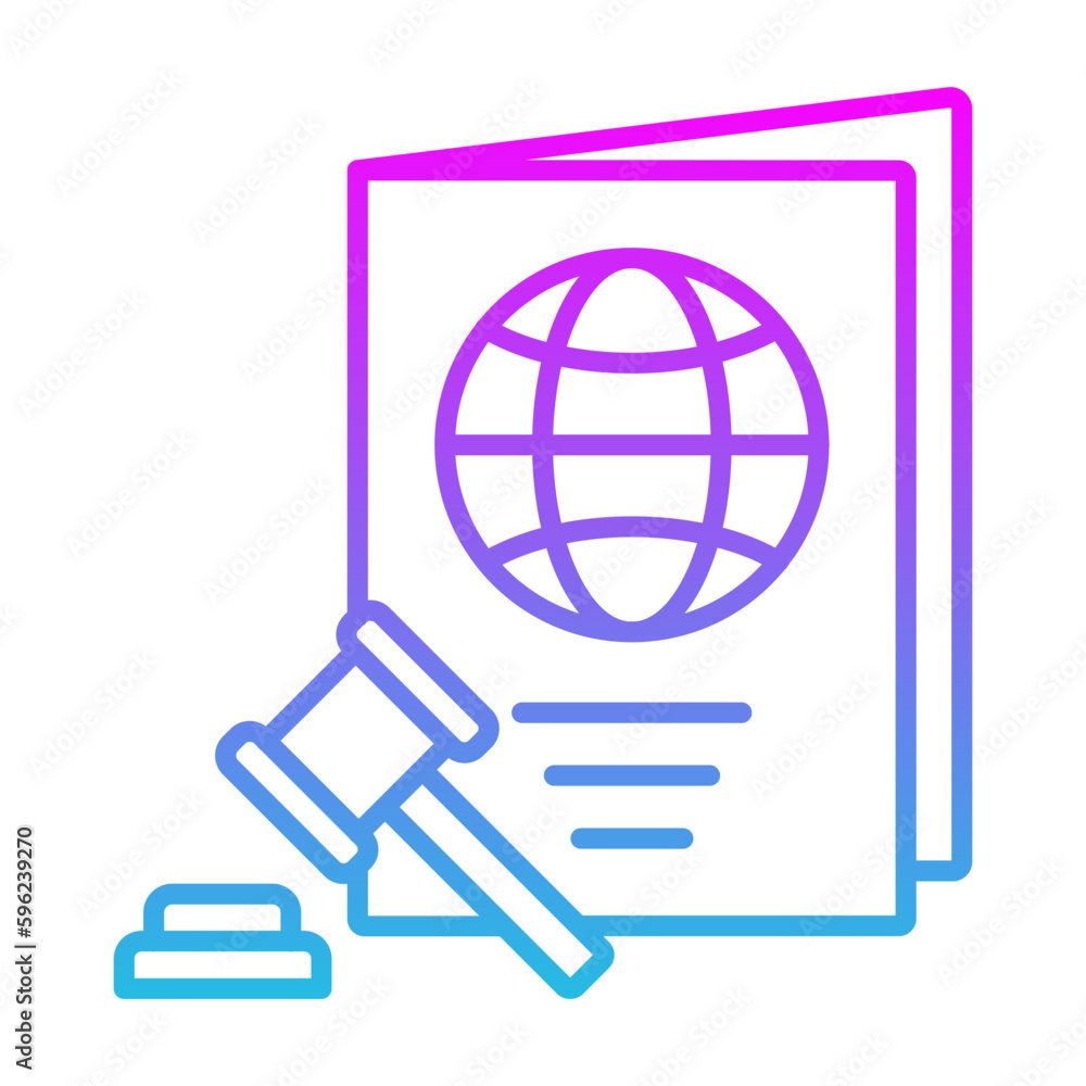 Legal passport Icon Legal passport Icon