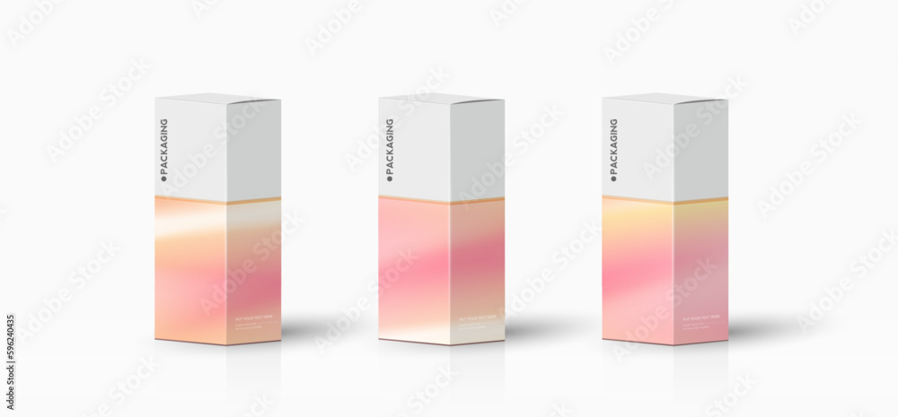 Set packaging design template for product. box packaging template on empty background. vector design. Set packaging design template for product. box packaging template on empty background. vector design.