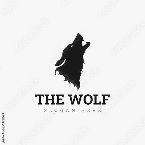 Creative logo design and Unique Wolf mascot.