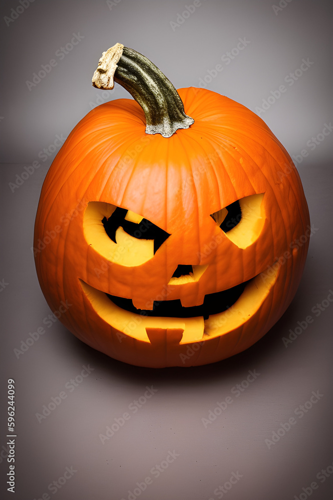 Jack O Lantern halloween pumpkin, generative ai Jack O Lantern halloween pumpkin, generative ai