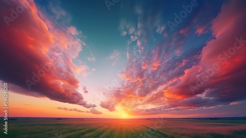 Fantastic view Beautiful sunset sky twilight times sky and clouds in dramatic background