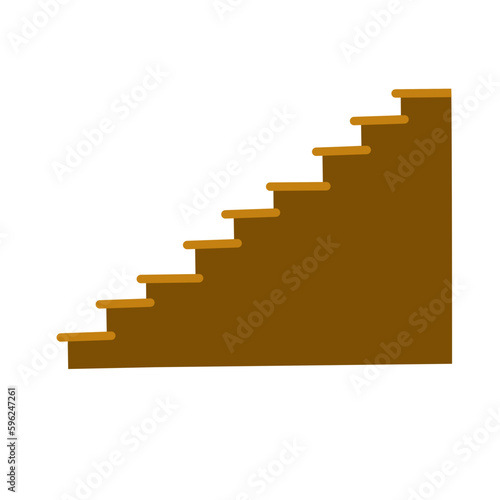 vector brown stairs
