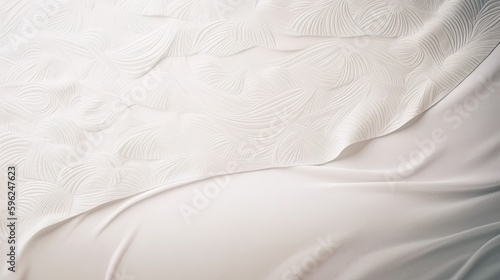 organic asian japanese line wave pattern oriental pattern traditional copy space with white background © Wanda