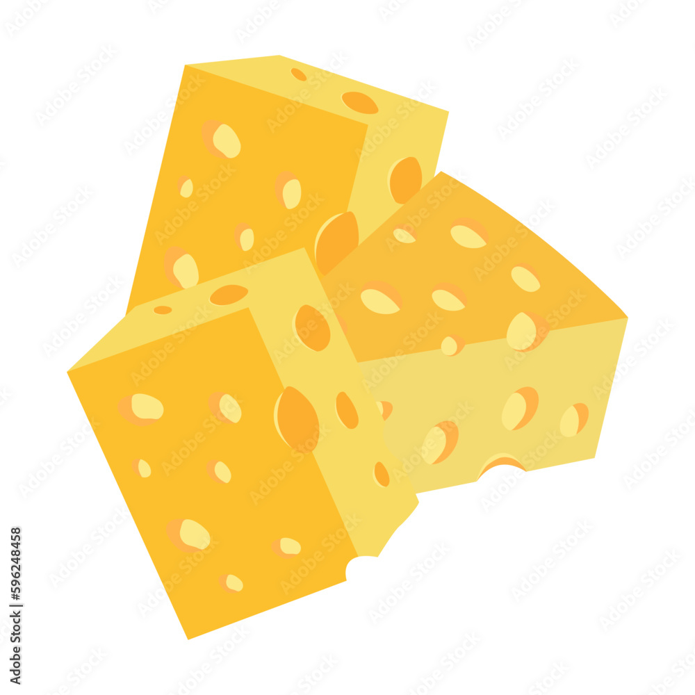 Simple Cheese Illustration Simple Cheese Illustration