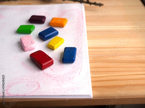 colour wax block crayons drawing waldorf education