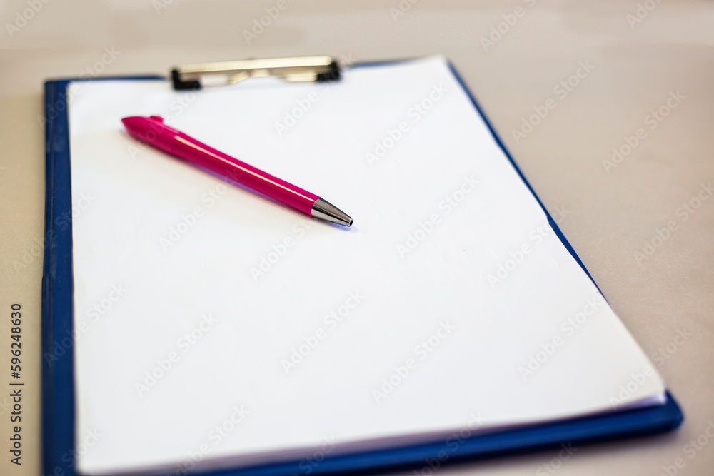 clipboard notepad and pen with copy space, business planning ideas concept clipboard notepad and pen with copy space, business planning ideas concept