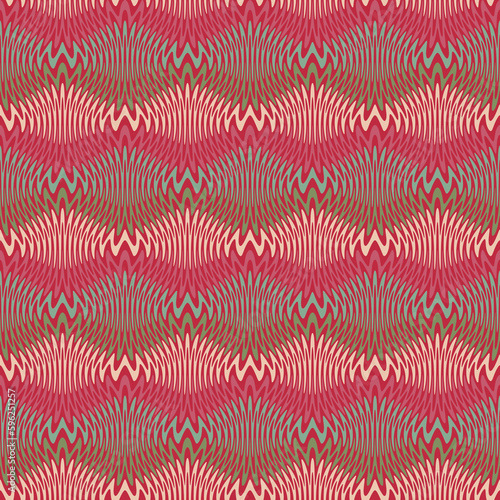 Multicolor Variegated Striped Ethnic Ornate Pattern