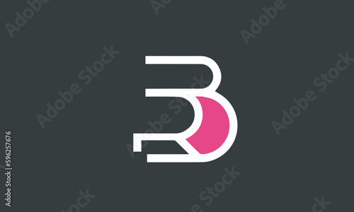 Alphabet letters Initials Monogram logo RB, BR, R and B