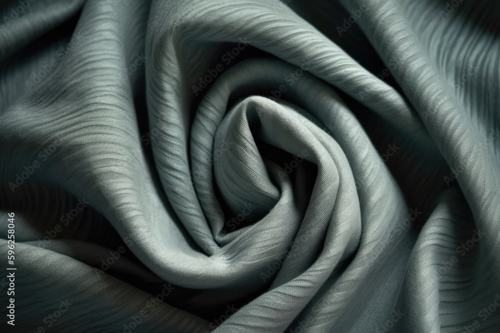 Fine Wool Fabric with Wrinkles and Folds. Grey Green Fall Wallpaper Fine Wool Fabric with Wrinkles and Folds. Grey Green Fall Wallpaper