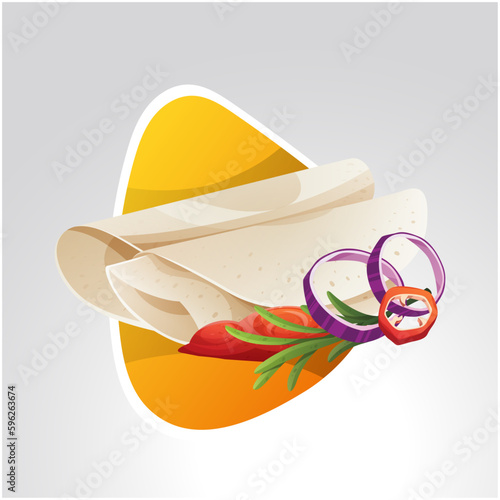Free vector dosa indian food