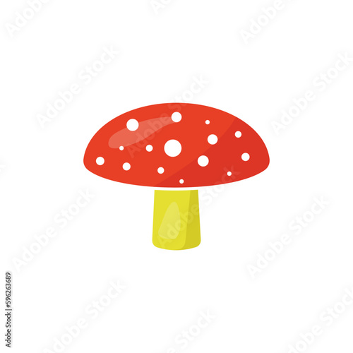 Mushroom icon, vector vegetable illustration, healthy food 2.eps