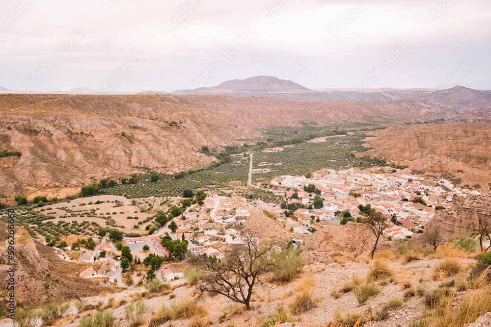 Gorafe, ein kleiner Ort in der spanischen Provinz Granada. Der Grand Canyon von Andalusien.