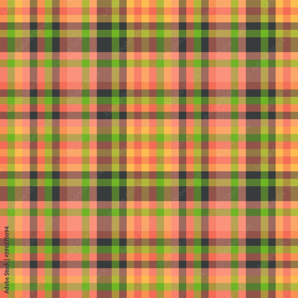 Textile texture vector. Check tartan fabric. Background plaid pattern seamless.