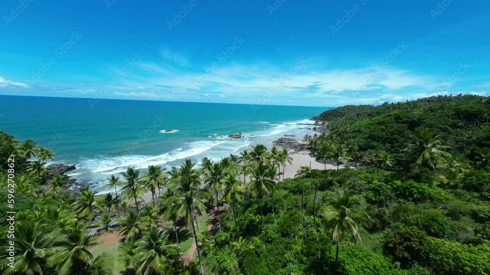Havaizinho Beach At Itacare In Bahia Brazil. Tourism Landscape. Nature Background. Travel Scenery. Vacation Destination. Seascape Scene. Havaizinho Beach At Itacare In Bahia Brazil. Havaizinho Beach At Itacare In Bahia Brazil. Tourism Landscape. Nature Background. Travel Scenery. Vacation Destination. Seascape Scene. Havaizinho Beach At Itacare In Bahia Brazil.