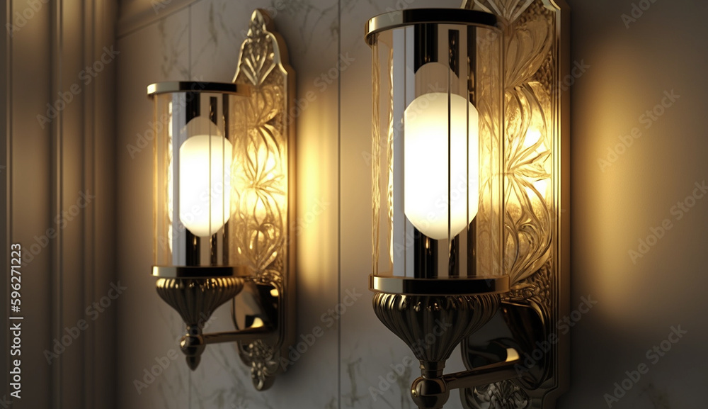 Beautiful modern luxury wall mounted lamps pictures AI Generated image Beautiful modern luxury wall mounted lamps pictures AI Generated image