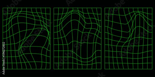 Simple shapes.Shape set y2k style for banner. Shape set y2k style for decoaration.Shape set y2k style for poster. Trendy geometric forms.Trendy 90s.Y2k aesthetic.