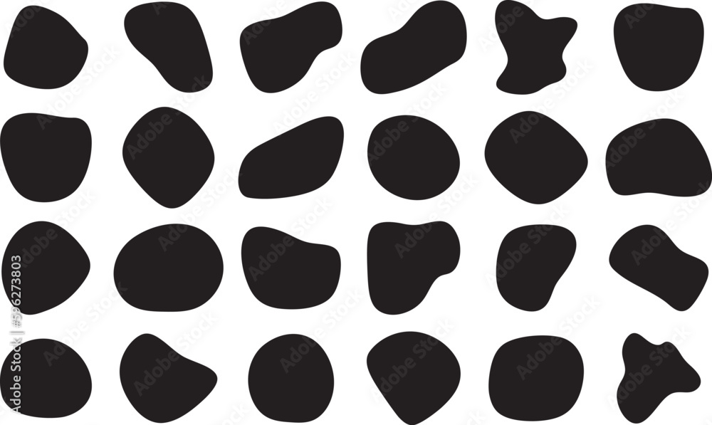 Set of cute abstract shapes.Vector loose frame. Set of cute abstract shapes.Vector loose frame.