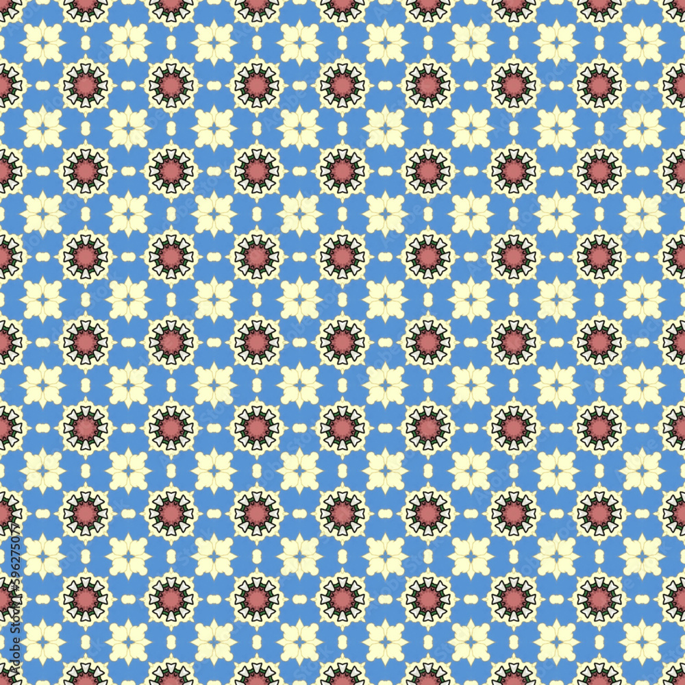 Obraz premium Seamless Banner Interior Template Vintage Minimal Concept Shapes Composition Tile Textile Texture Art Geometric Backdrop Fabric Wallpaper Fashion Modern Background Print Design Graphic Pattern.