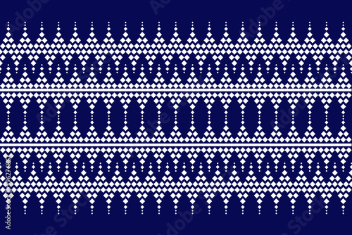 Aztec geometric tribal ethnic seamless pattern. Ornament. Asian textile, Thai, Indonesian, Philippine, Indian. Design for textile, batik, fabric, home decor, clothing, wallpaper, carpet. 