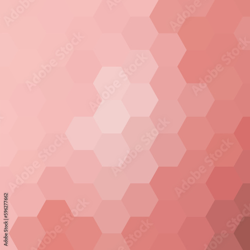Abstract vector background. Mosaic. polygonal style. Pink hexagons. eps 10