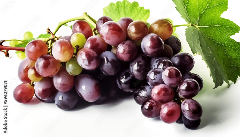 Fototapeta premium Grape, Not just a fruit, but also a botanical wonder - a berry born from deciduous vines of the Vitis genus