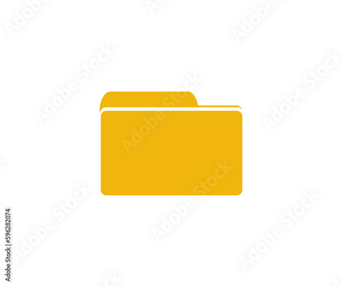 Folder with documents logo design. Documents in folder. Document directory sign. Data office folder file vector design and illustration.