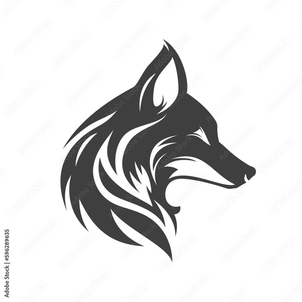 Fox head profile furry wild mammal animal camping hunting vintage icon design vector illustration Fox head profile furry wild mammal animal camping hunting vintage icon design vector illustration