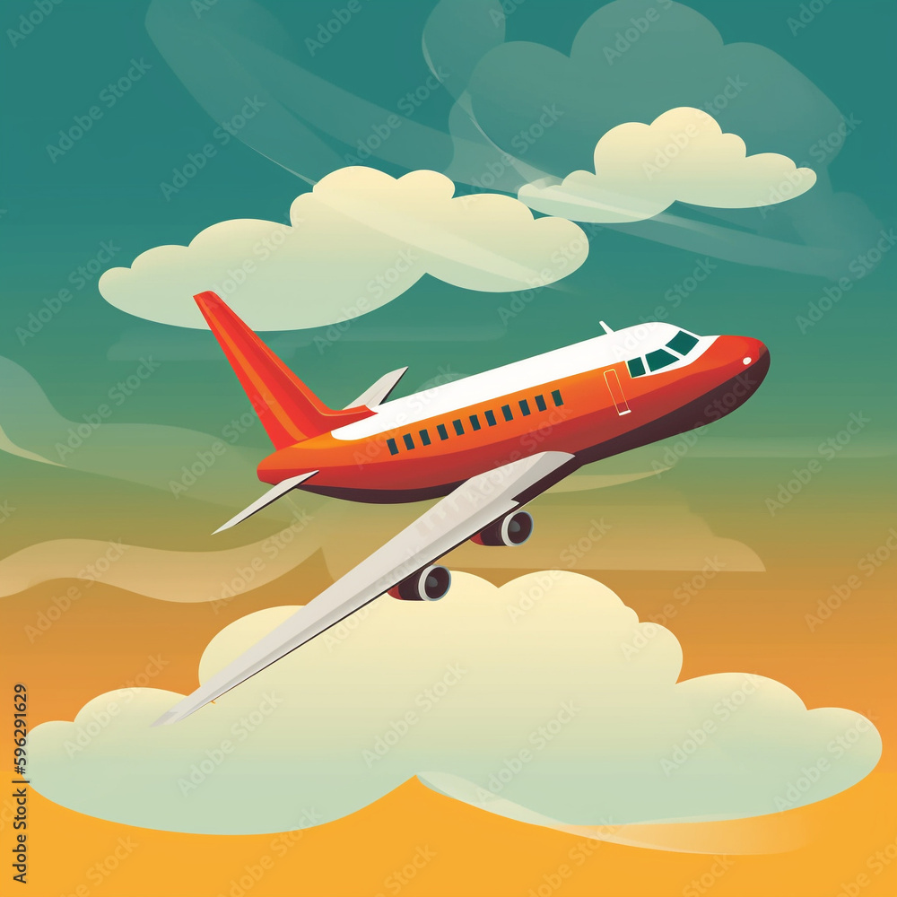 Jetsetter Dreams: Vacation Plane Art
