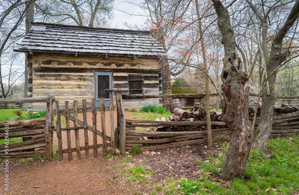 The Cabin at Lincoln Boyhood National Memorial, Indiana The Cabin at Lincoln Boyhood National Memorial, Indiana