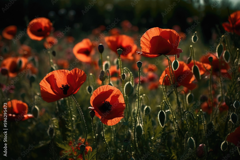 Obraz premium poppy field in summer