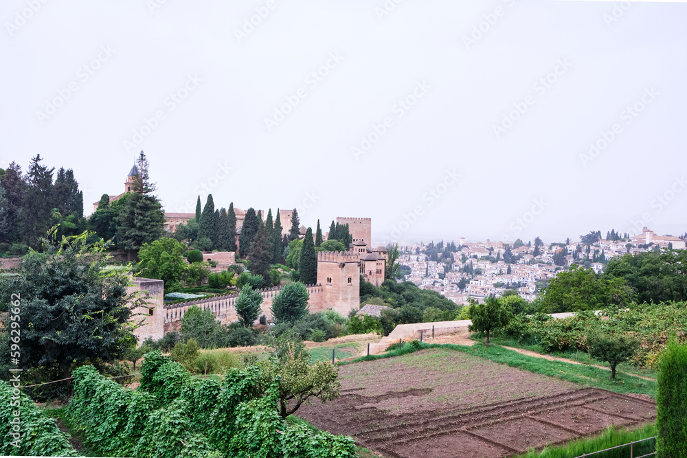 Granada - Spaziergang zur Alhambra , Spanien
