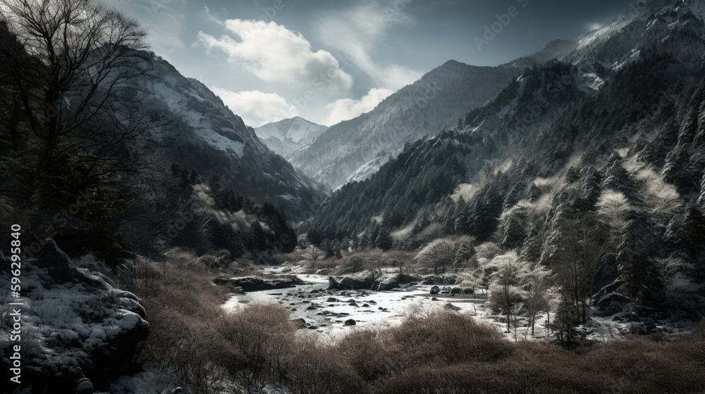 Obraz premium landscape in the morning
