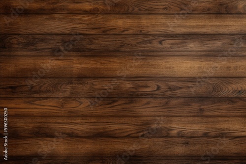 wooden surface with a rich brown stain. Generative AI