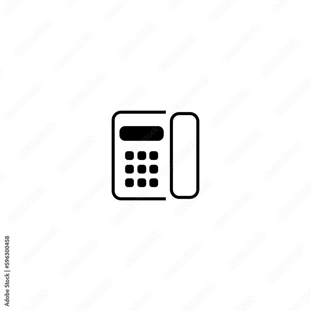 Old phone icon isolated on white background Old phone icon isolated on white background