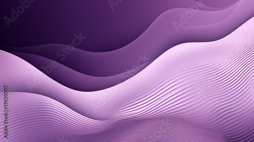 purple wave background with wavy lines. Generative Ai